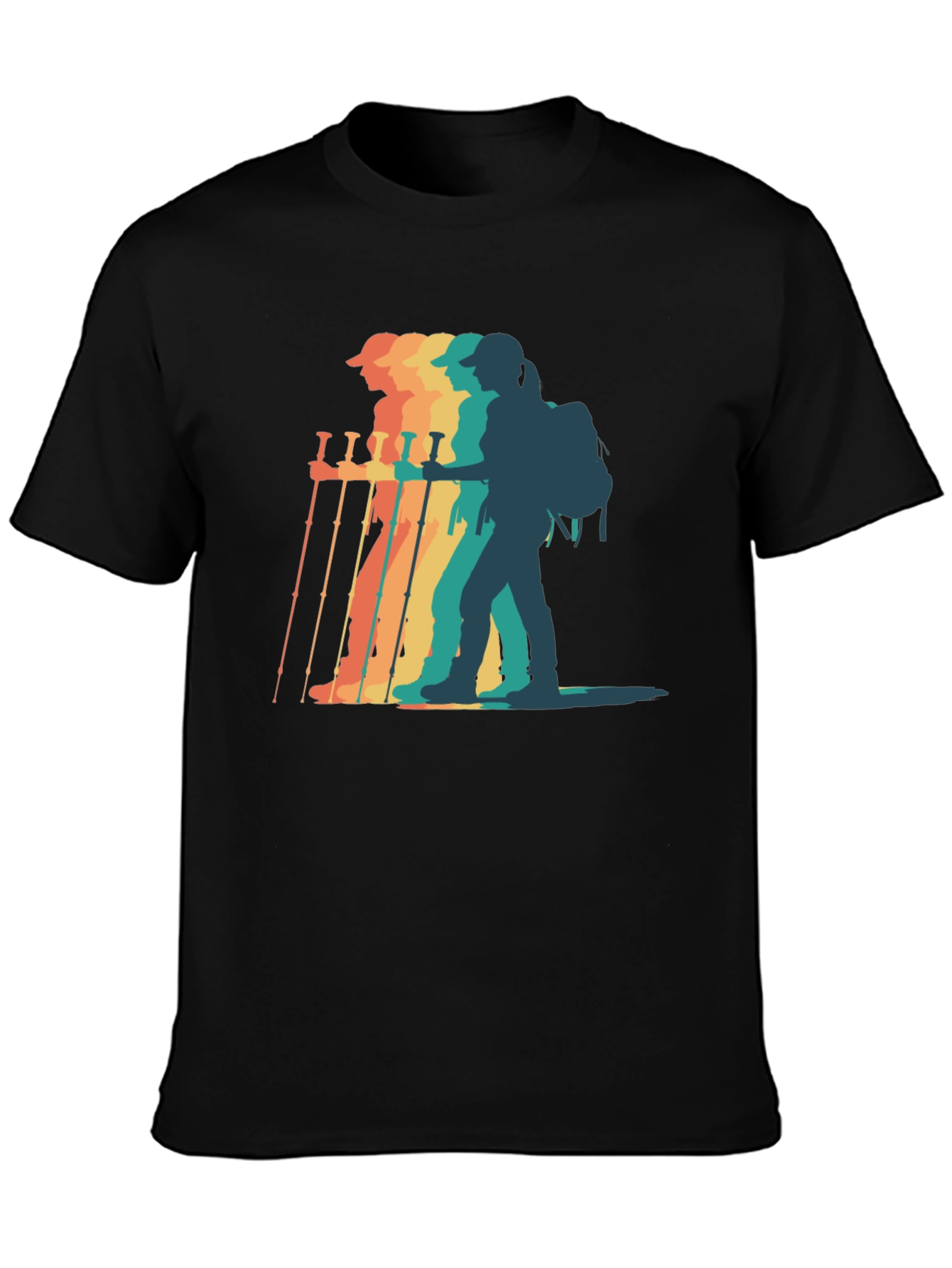 Retro Hiker Graphic T-Shirt - Adventure Ready!