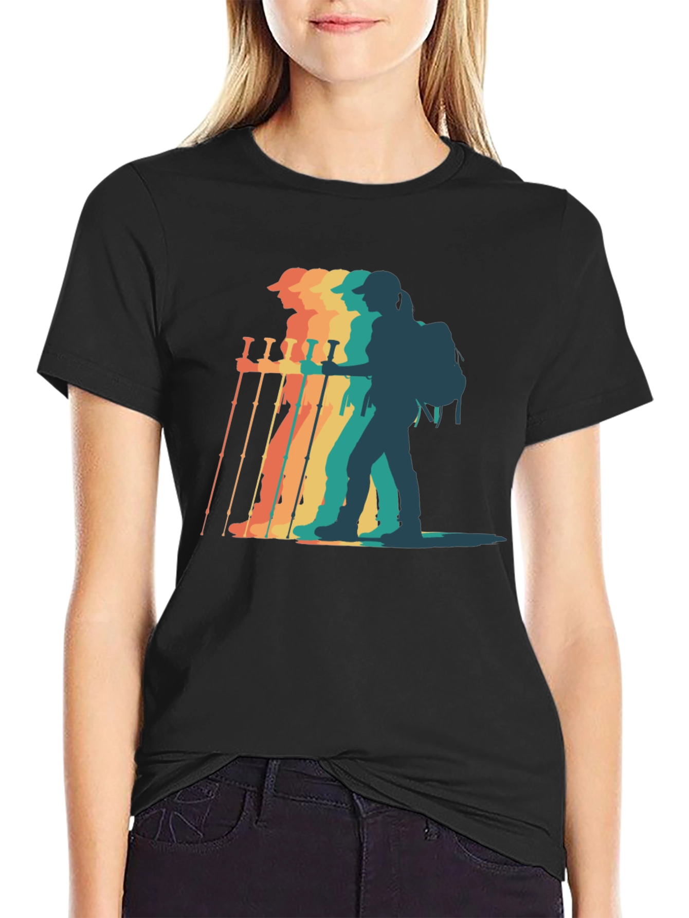 Retro Hiker Graphic T-Shirt - Adventure Ready!
