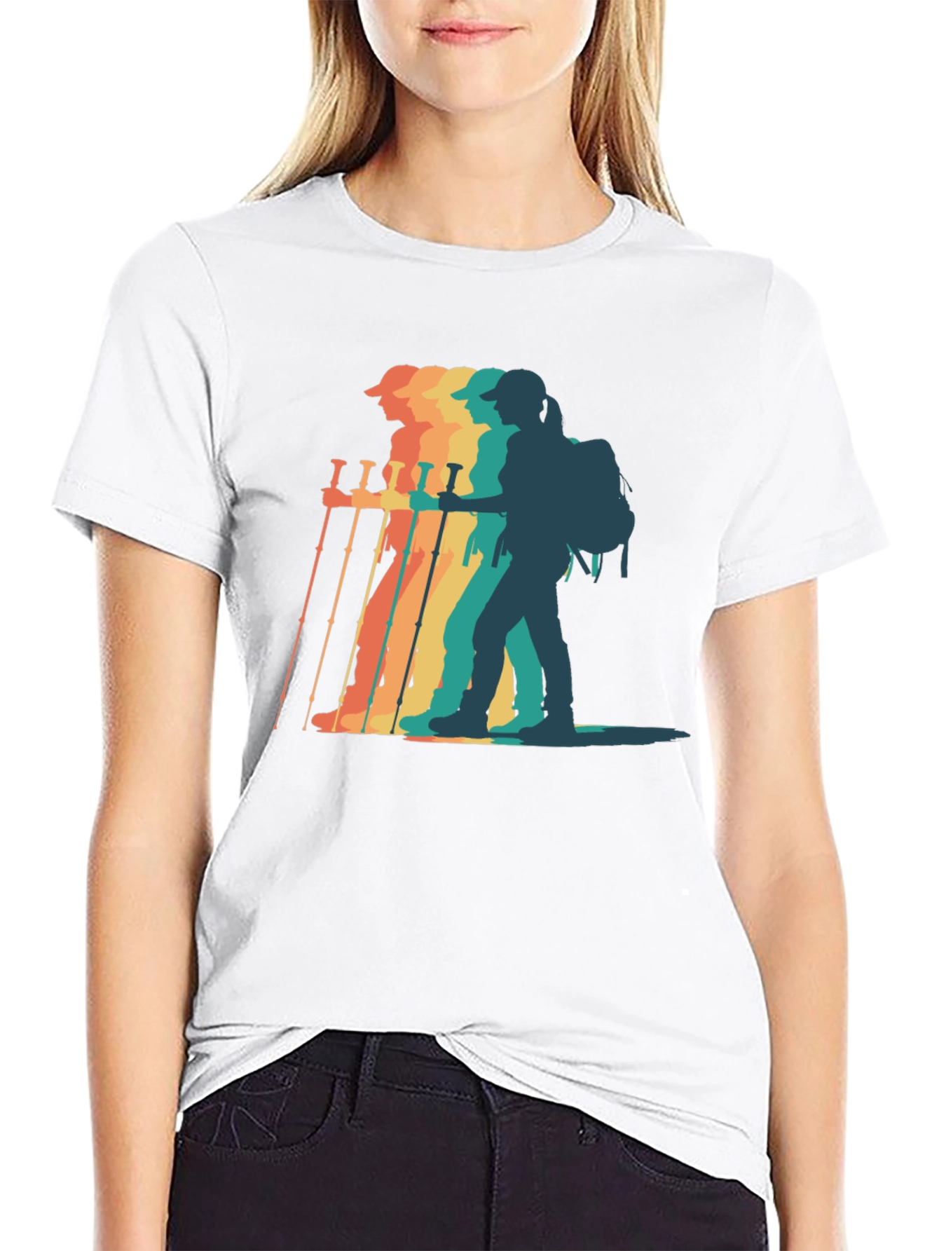 Retro Hiker Graphic T-Shirt - Adventure Ready!