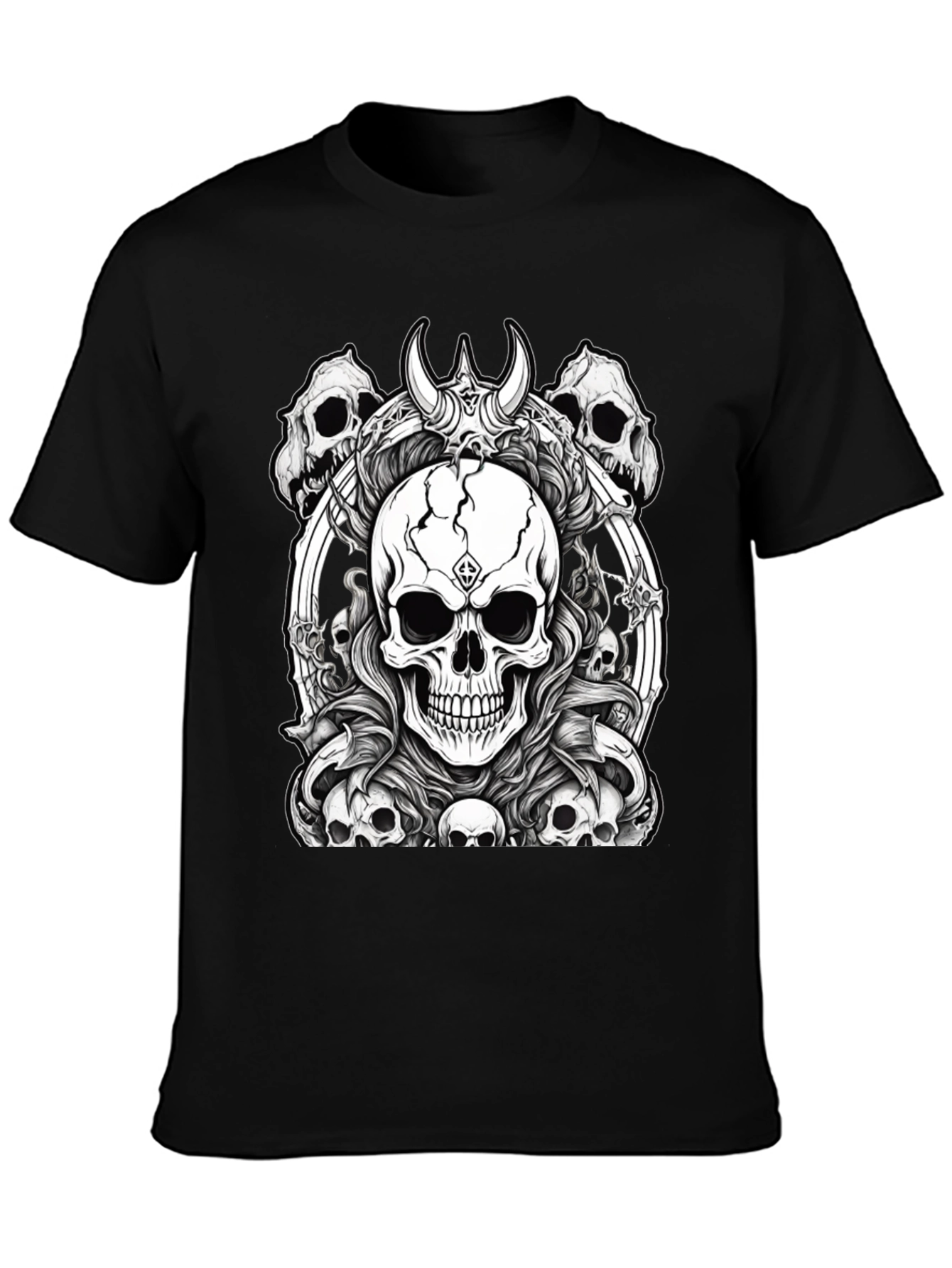 Skull T-Shirt - Gothic Horror Design