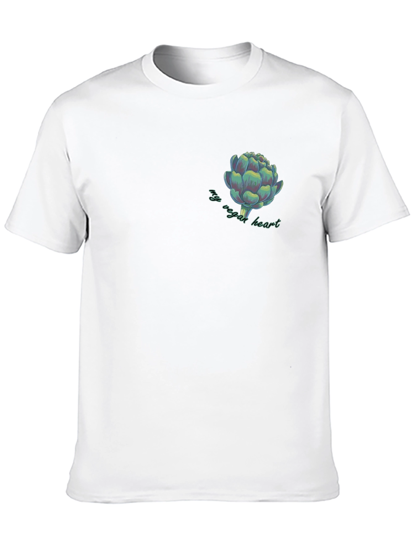 My Vegan Heart Artichoke Graphic Tee - Black