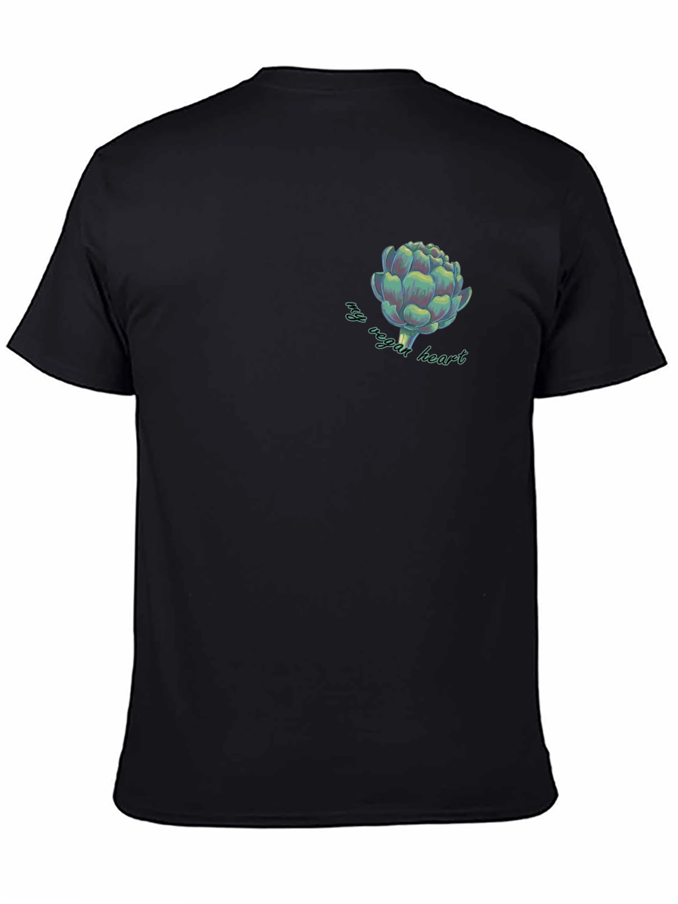 My Vegan Heart Artichoke Graphic Tee - Black