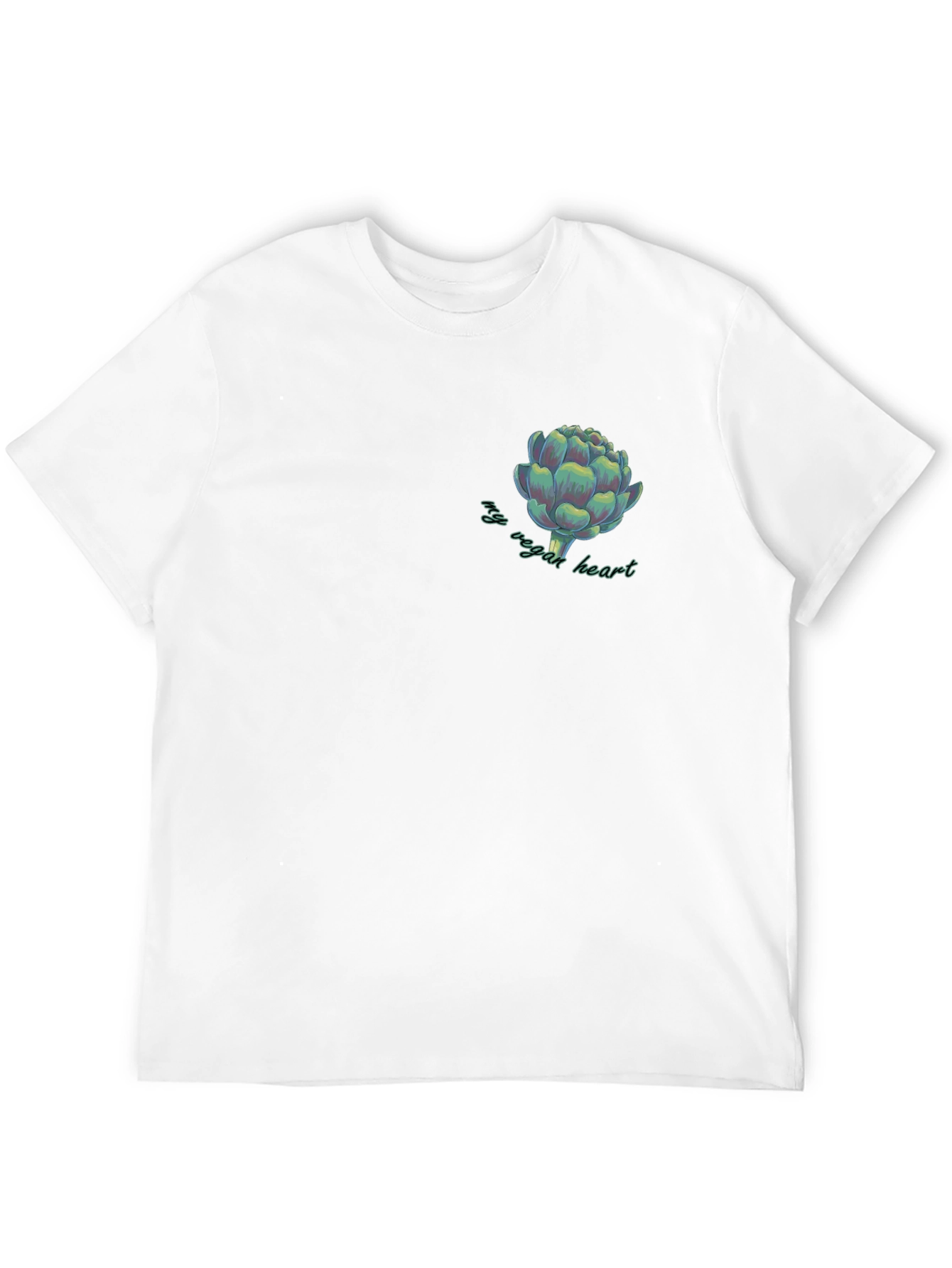 My Vegan Heart Artichoke Graphic Tee - Black