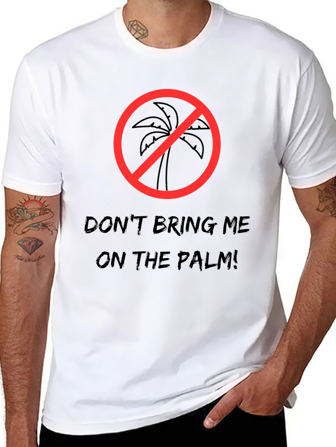 Dont Bring Me On The Palm Black T-Shirt