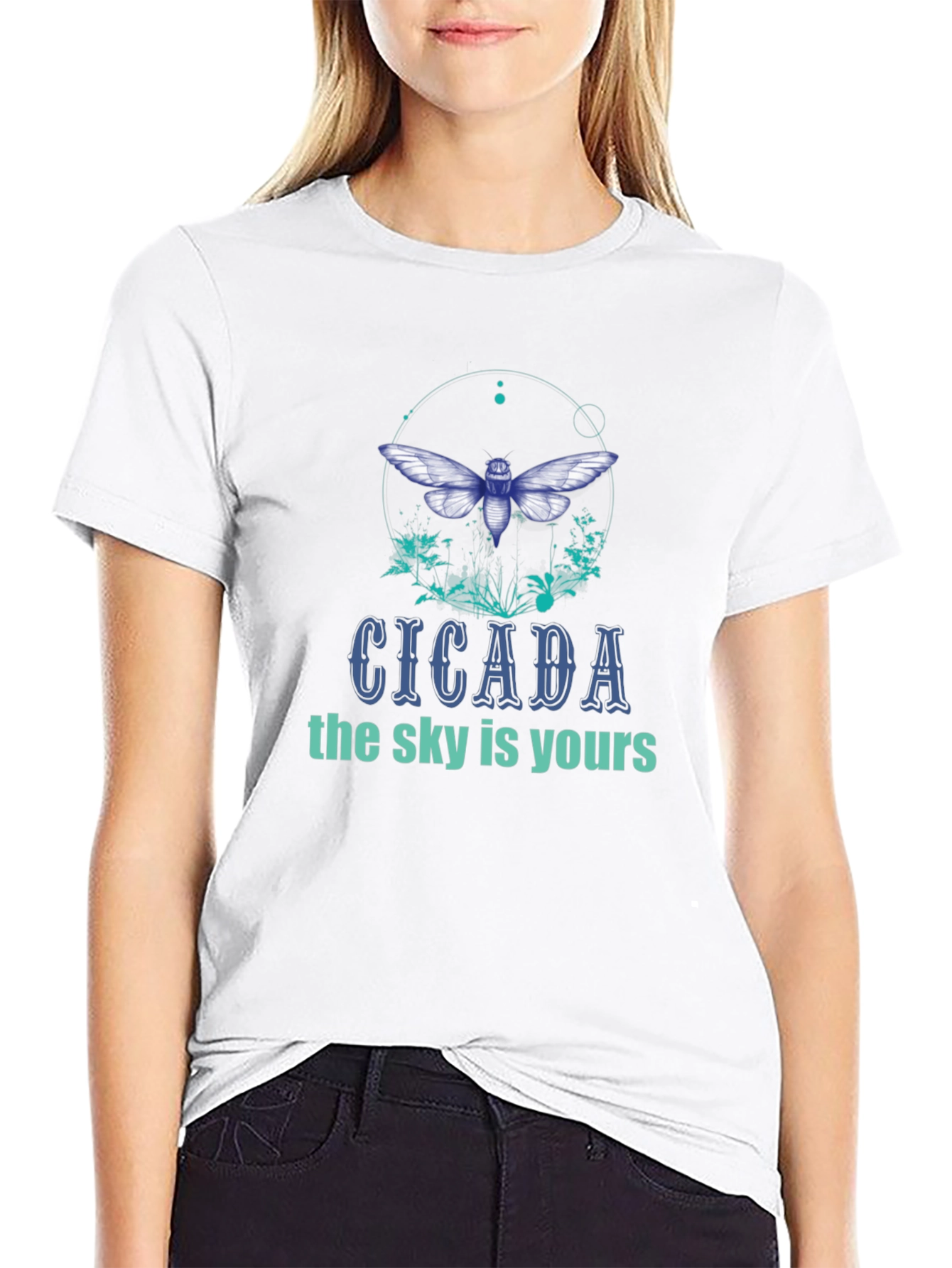 Cicada Graphic T-Shirt - The Sky Is Yours