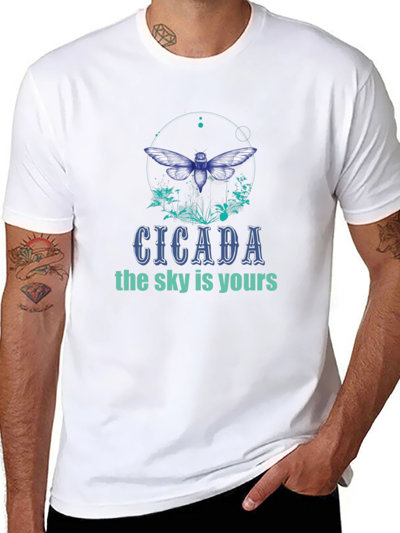 Cicada Graphic T-Shirt - The Sky Is Yours