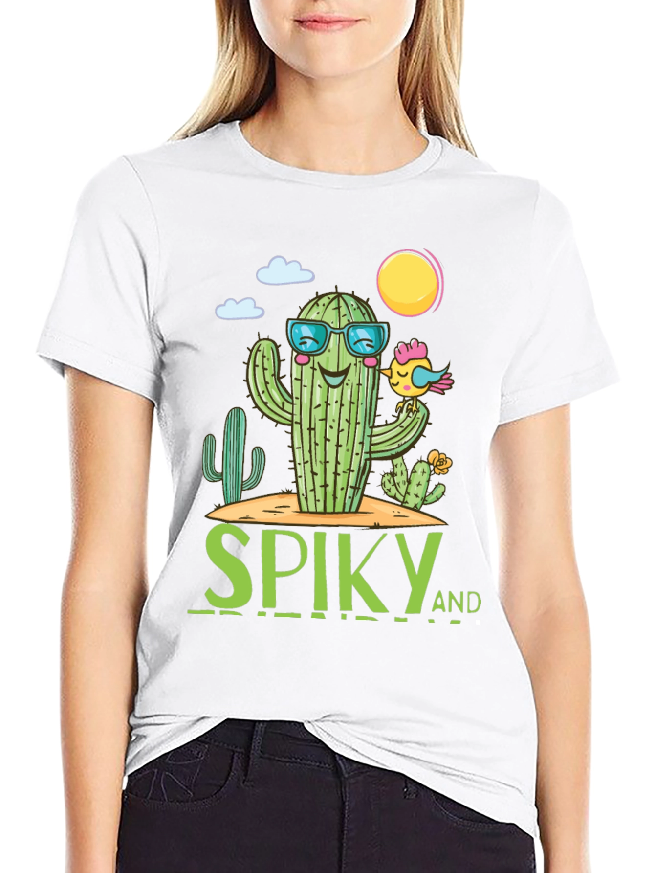 Spiky and Friends Cactus T-Shirt - Cool Summer Vibes!