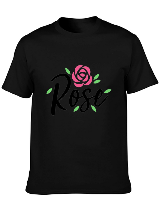 Black Rose Graphic Tee - Stylish Casual Wear