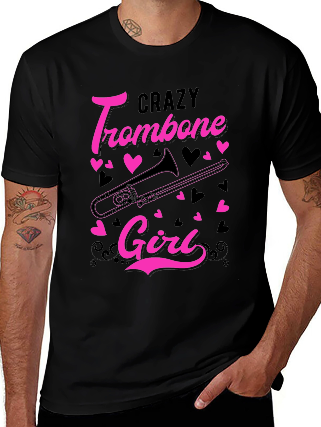 Crazy Trombone Girl T-Shirt