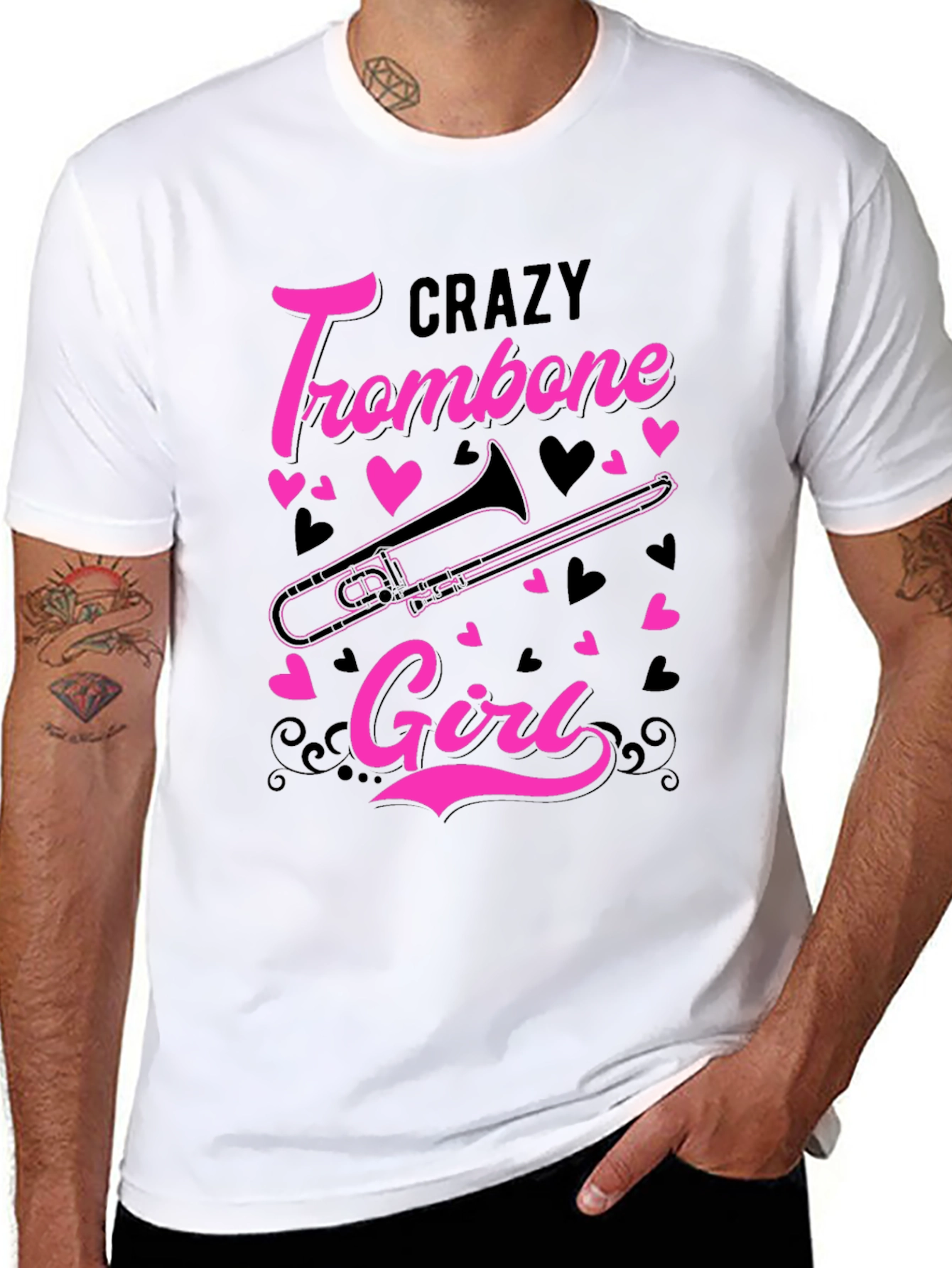 Crazy Trombone Girl T-Shirt