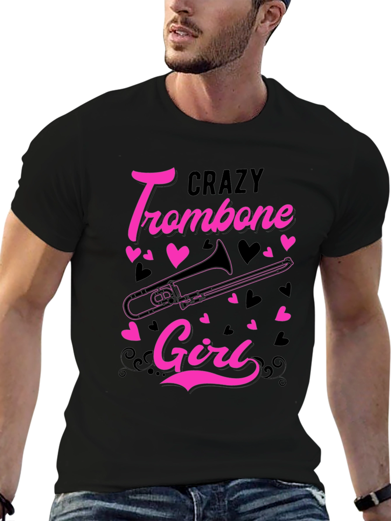 Crazy Trombone Girl T-Shirt