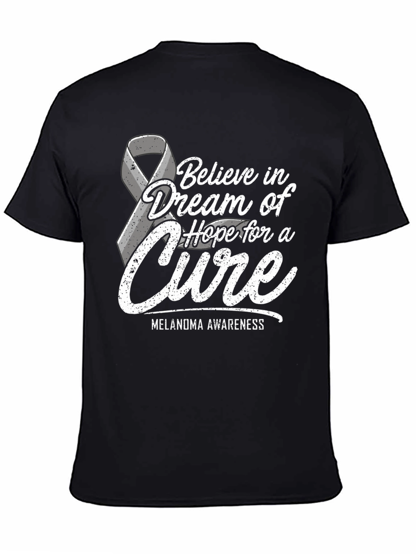 Melanoma Awareness T-Shirt - Believe in a Cure
