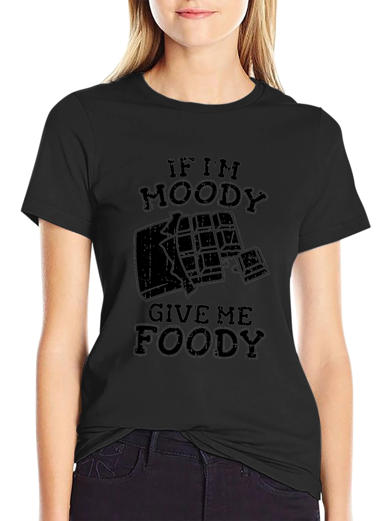 Moody Foody Black T-Shirt