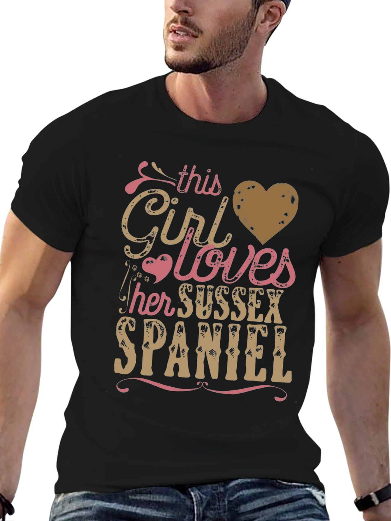 Girl Loves Sussex Spaniel T-Shirt