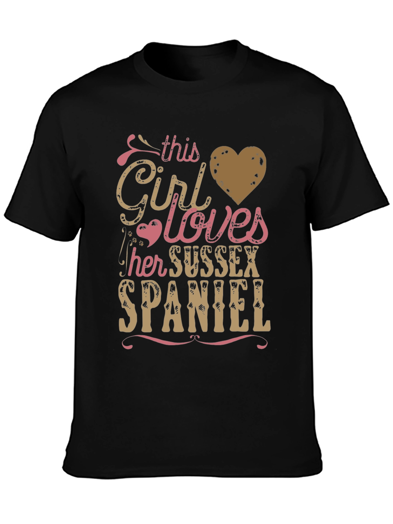 Girl Loves Sussex Spaniel T-Shirt