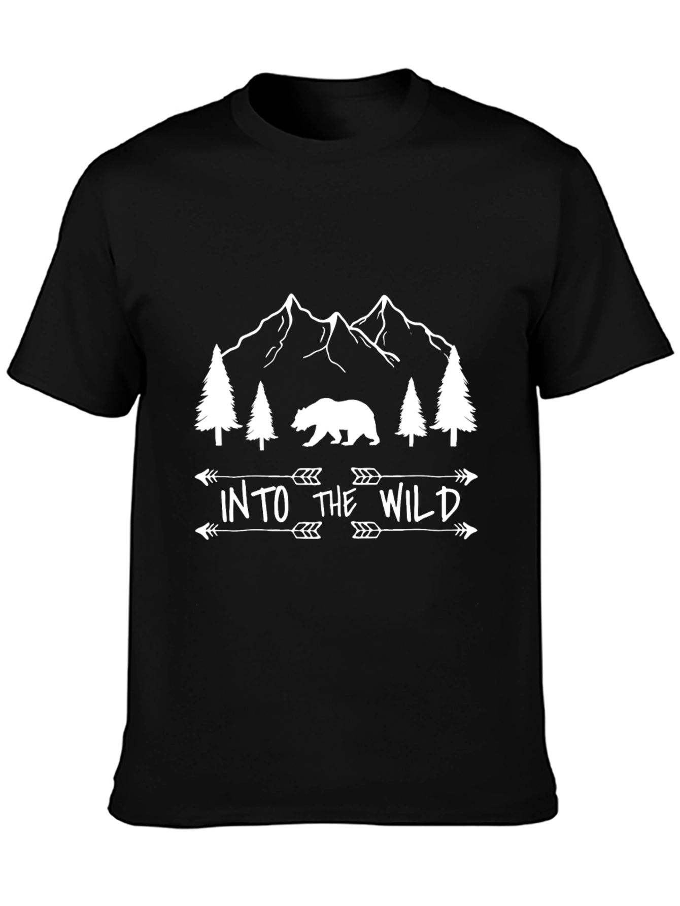 Into the Wild Bear Graphic Tee - Adventure Awaits