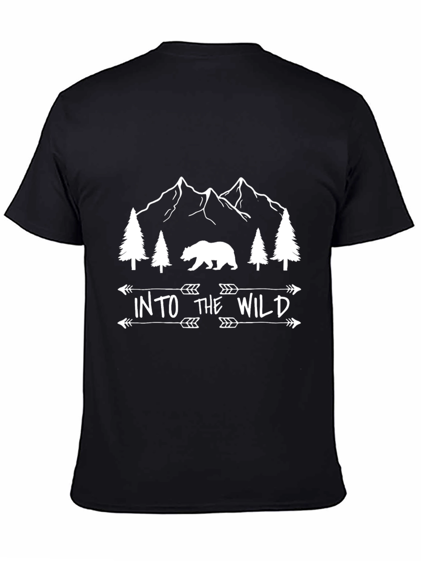 Into the Wild Bear Graphic Tee - Adventure Awaits