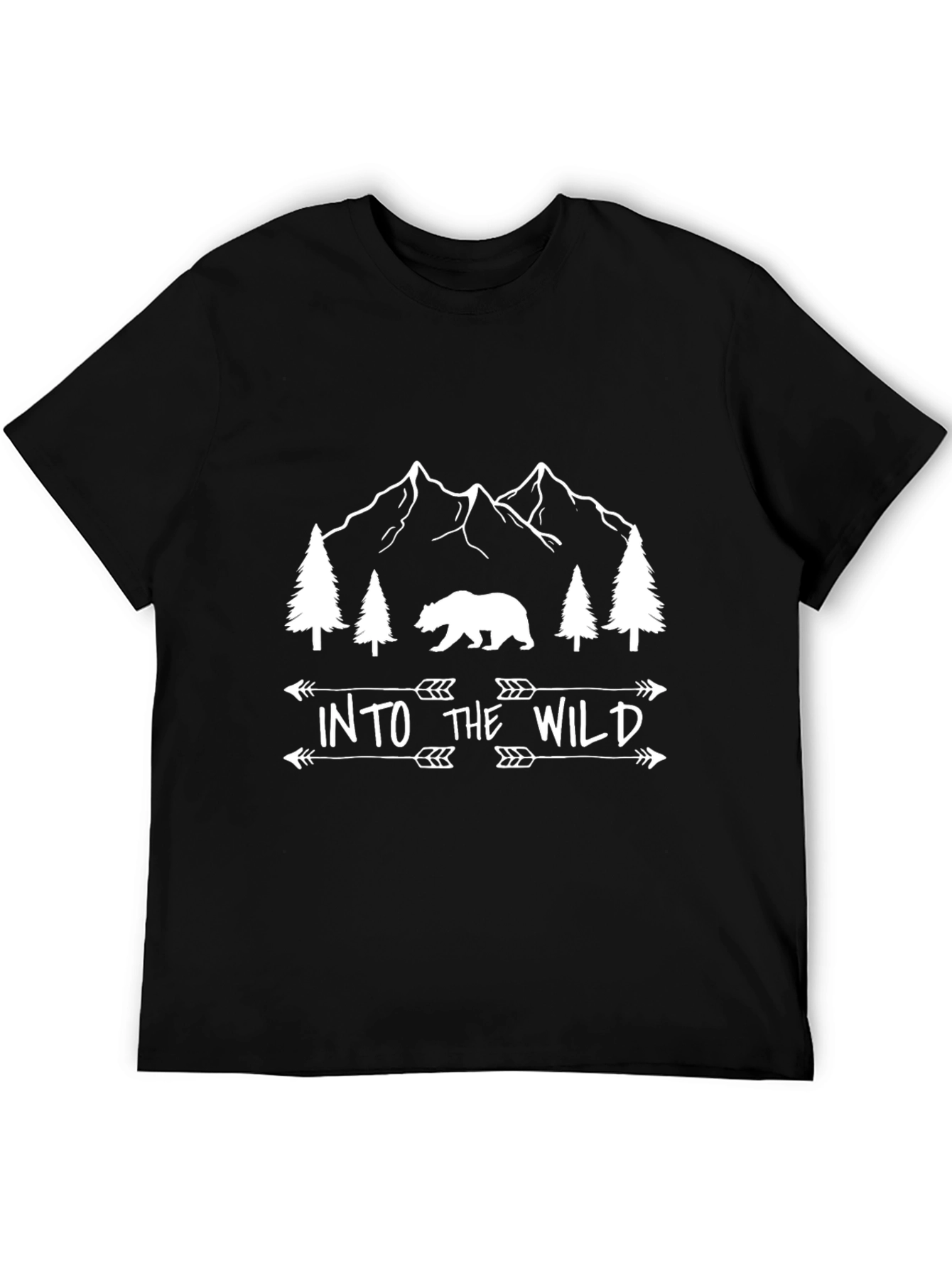 Into the Wild Bear Graphic Tee - Adventure Awaits