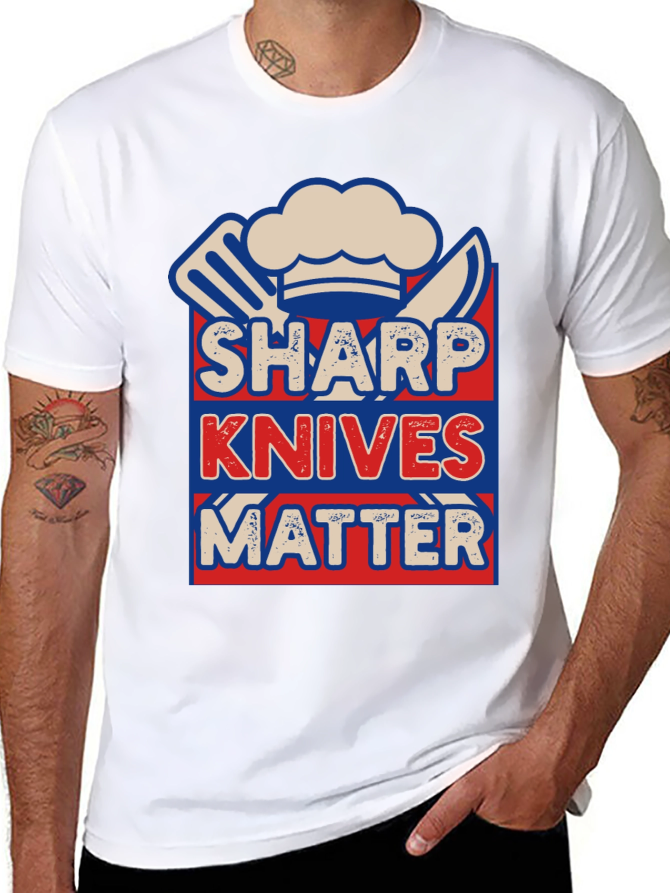 Sharp Knives Matter T-Shirt - Chef Graphic Tee