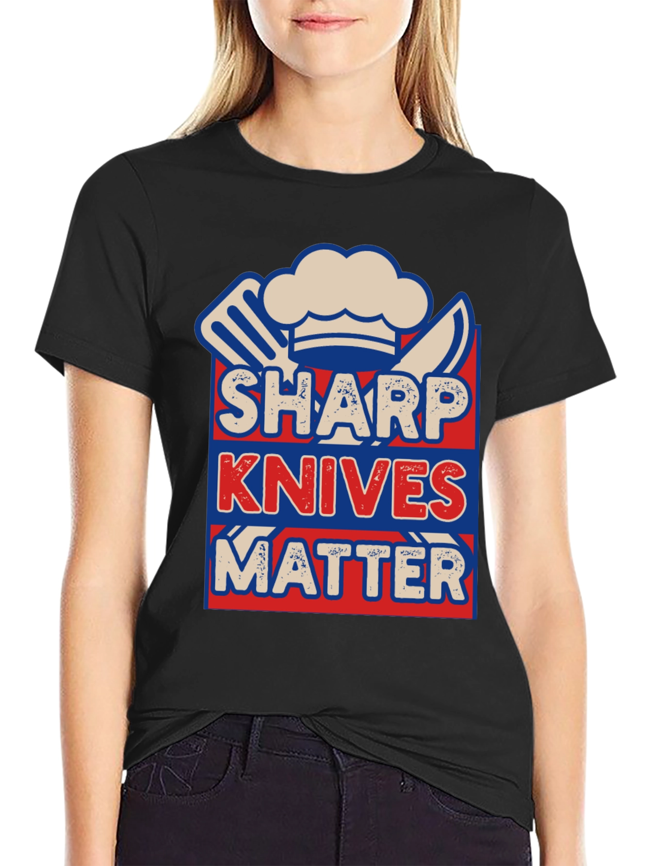 Sharp Knives Matter T-Shirt - Chef Graphic Tee