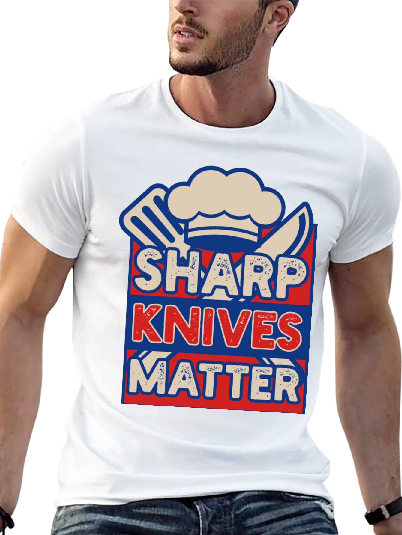 Sharp Knives Matter T-Shirt - Chef Graphic Tee