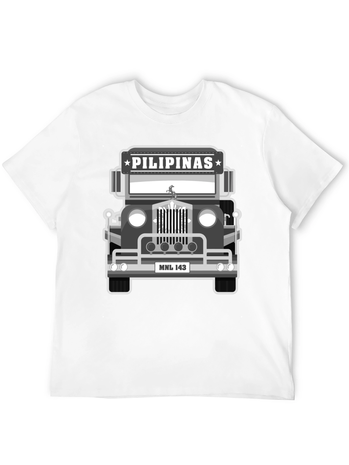 Pilipinas Jeepney Graphic Tee - Manila Souvenir T-Shirt