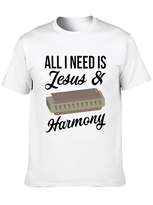 Jesus & Harmony T-Shirt - Music Lover Tee