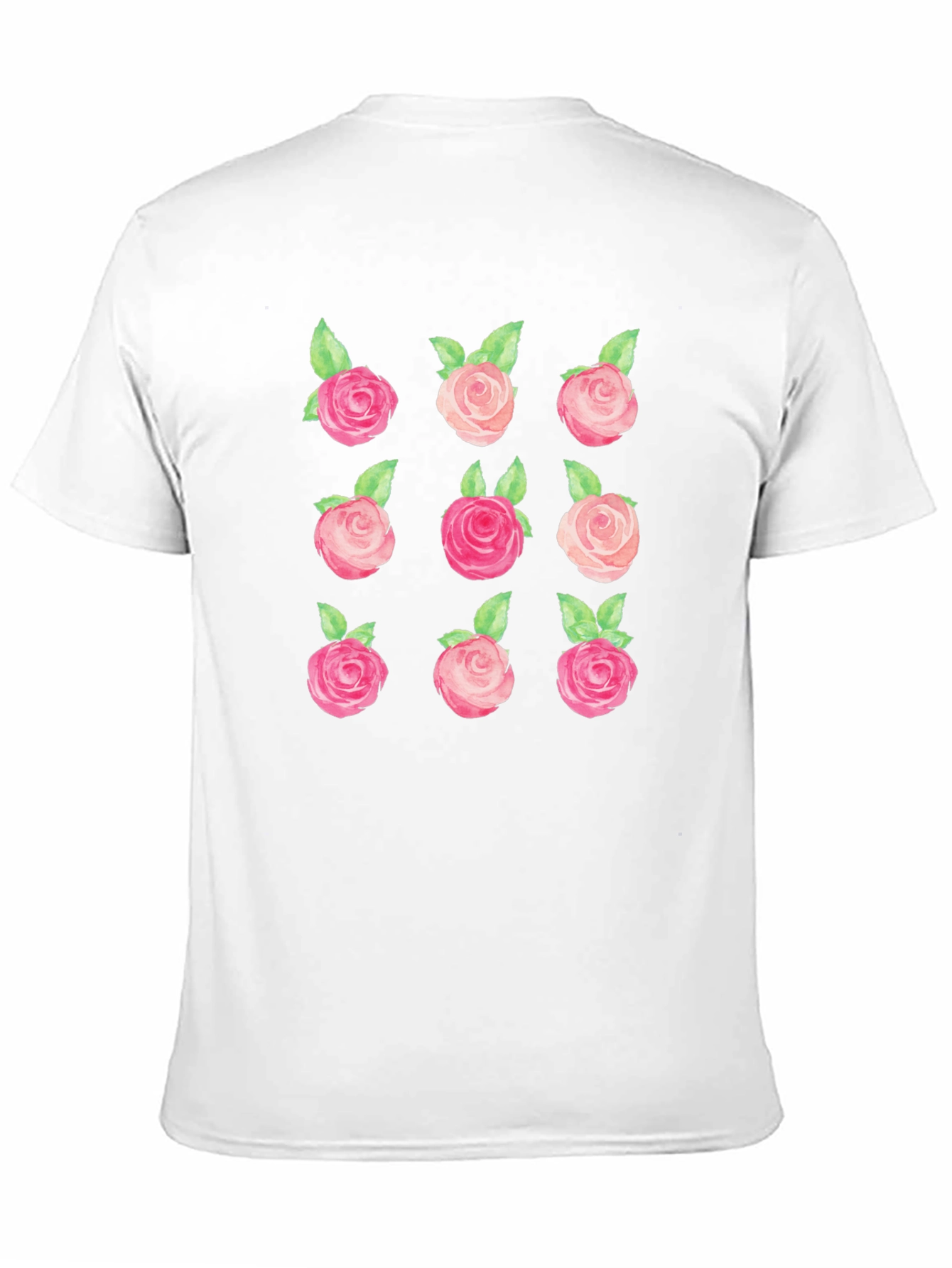 Floral Roses Graphic Tee - Classic Black