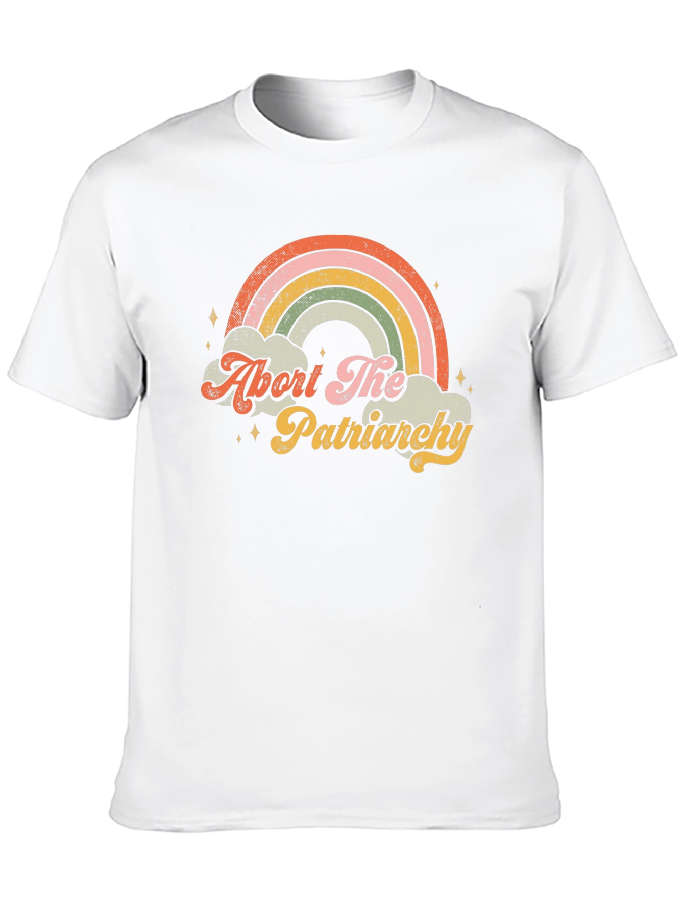 Abort The Patriarchy Rainbow Graphic Tee
