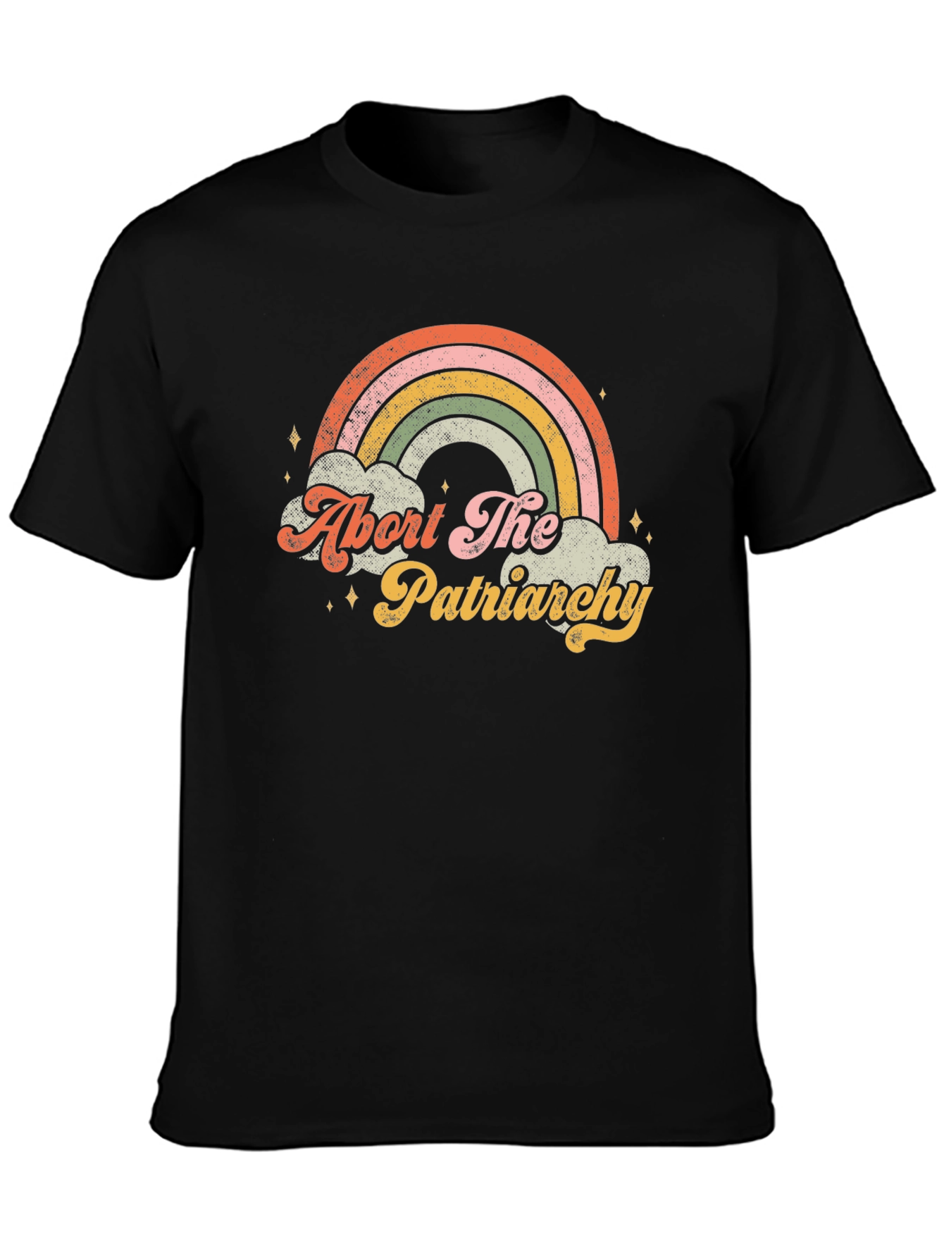 Abort The Patriarchy Rainbow Graphic Tee