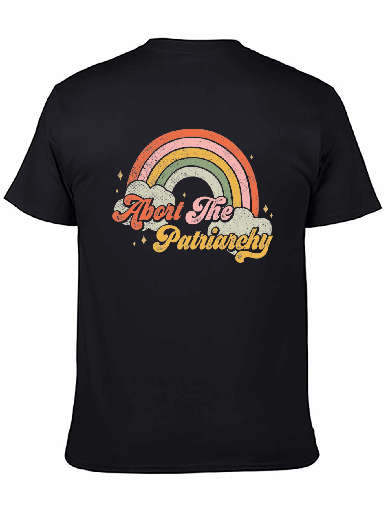 Abort The Patriarchy Rainbow Graphic Tee