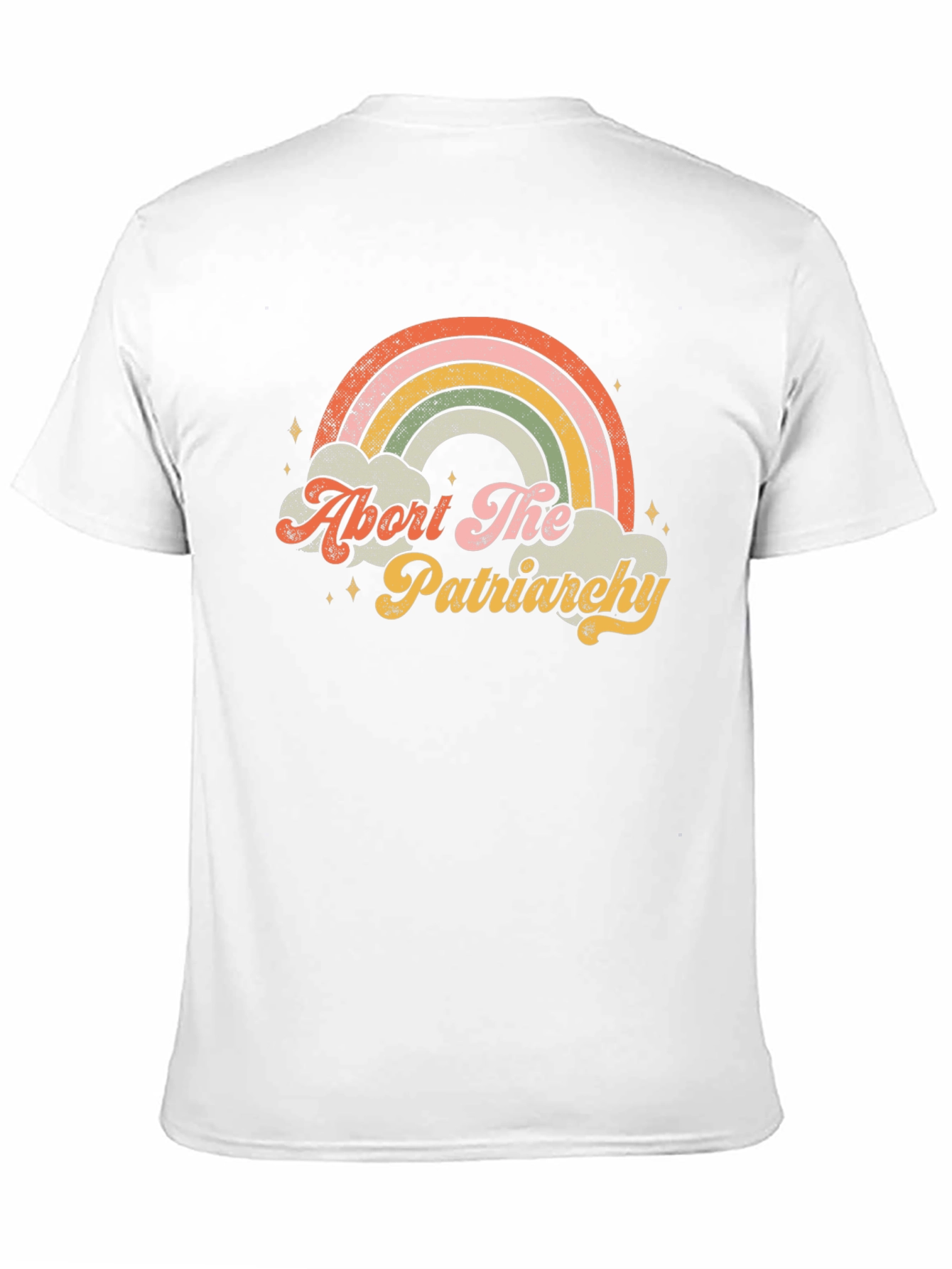 Abort The Patriarchy Rainbow Graphic Tee