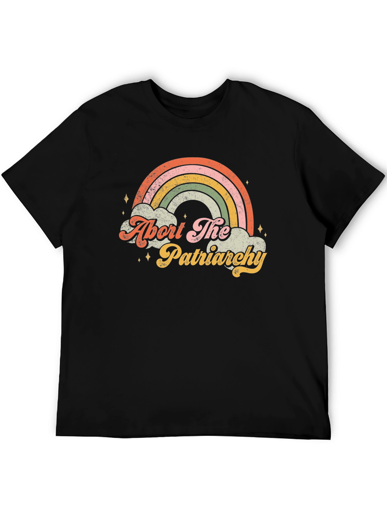 Abort The Patriarchy Rainbow Graphic Tee