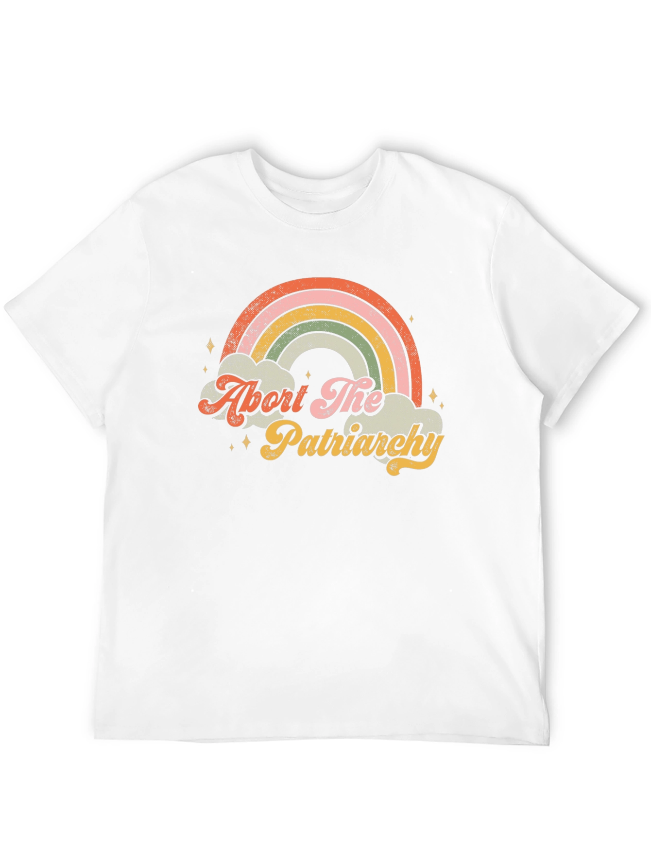 Abort The Patriarchy Rainbow Graphic Tee
