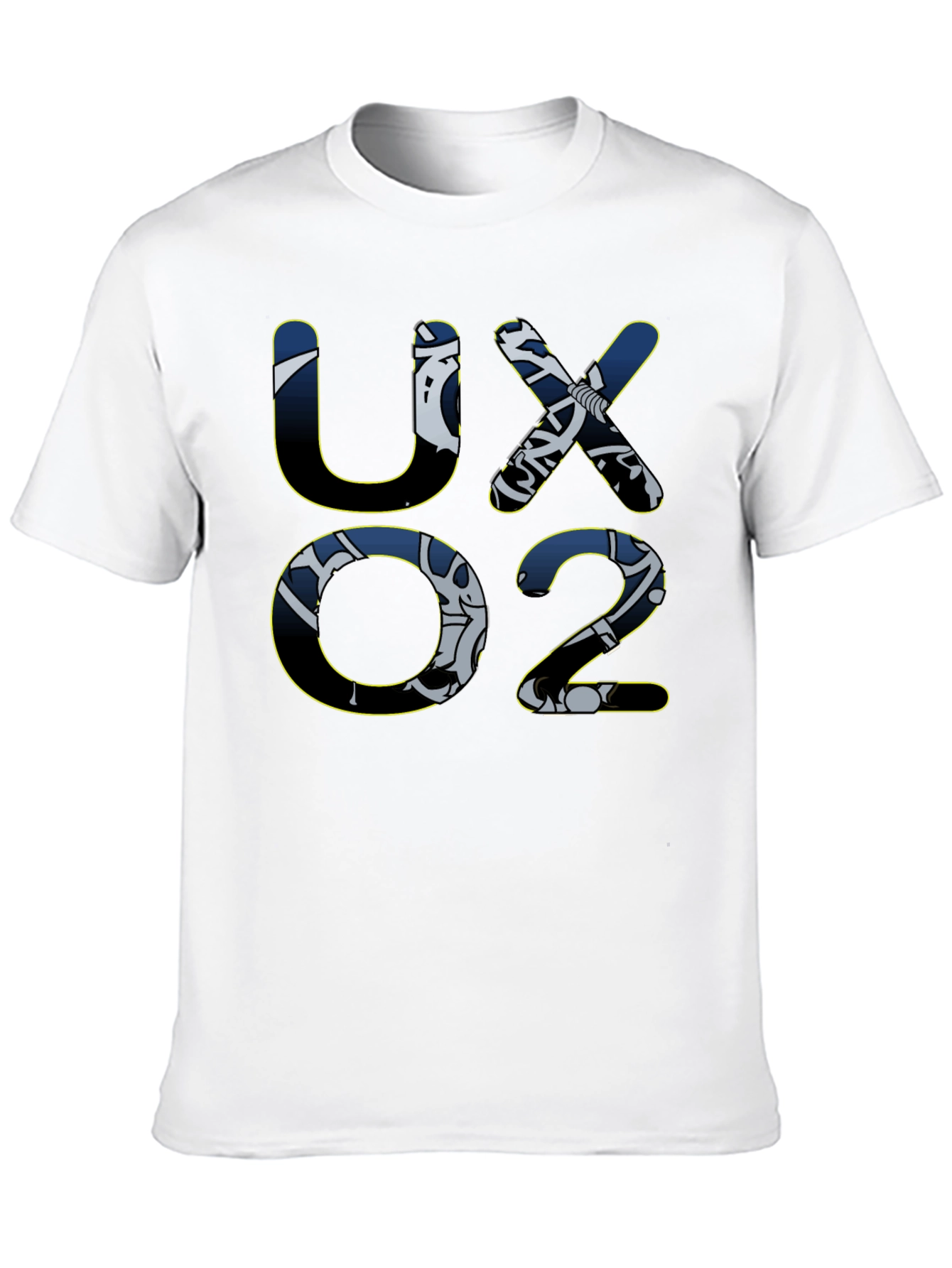 UX02 Graphic Print T-Shirt - Black