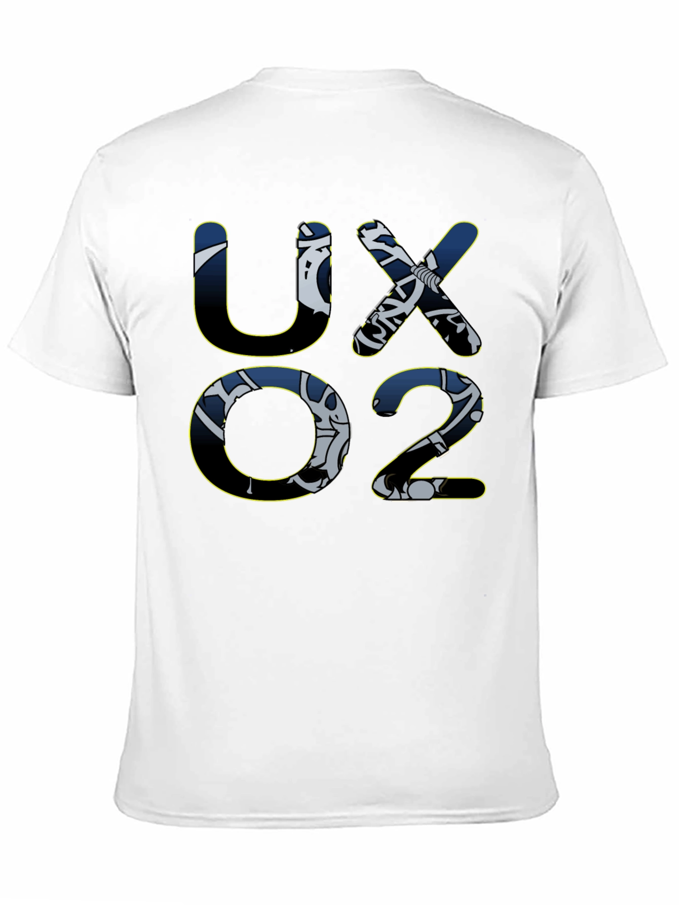 UX02 Graphic Print T-Shirt - Black