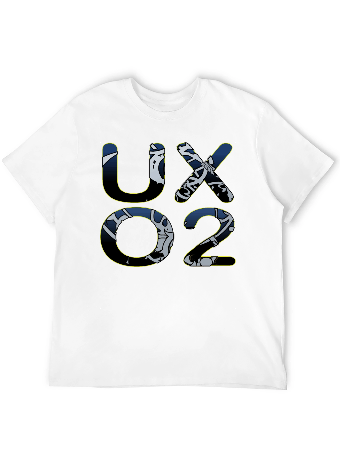UX02 Graphic Print T-Shirt - Black