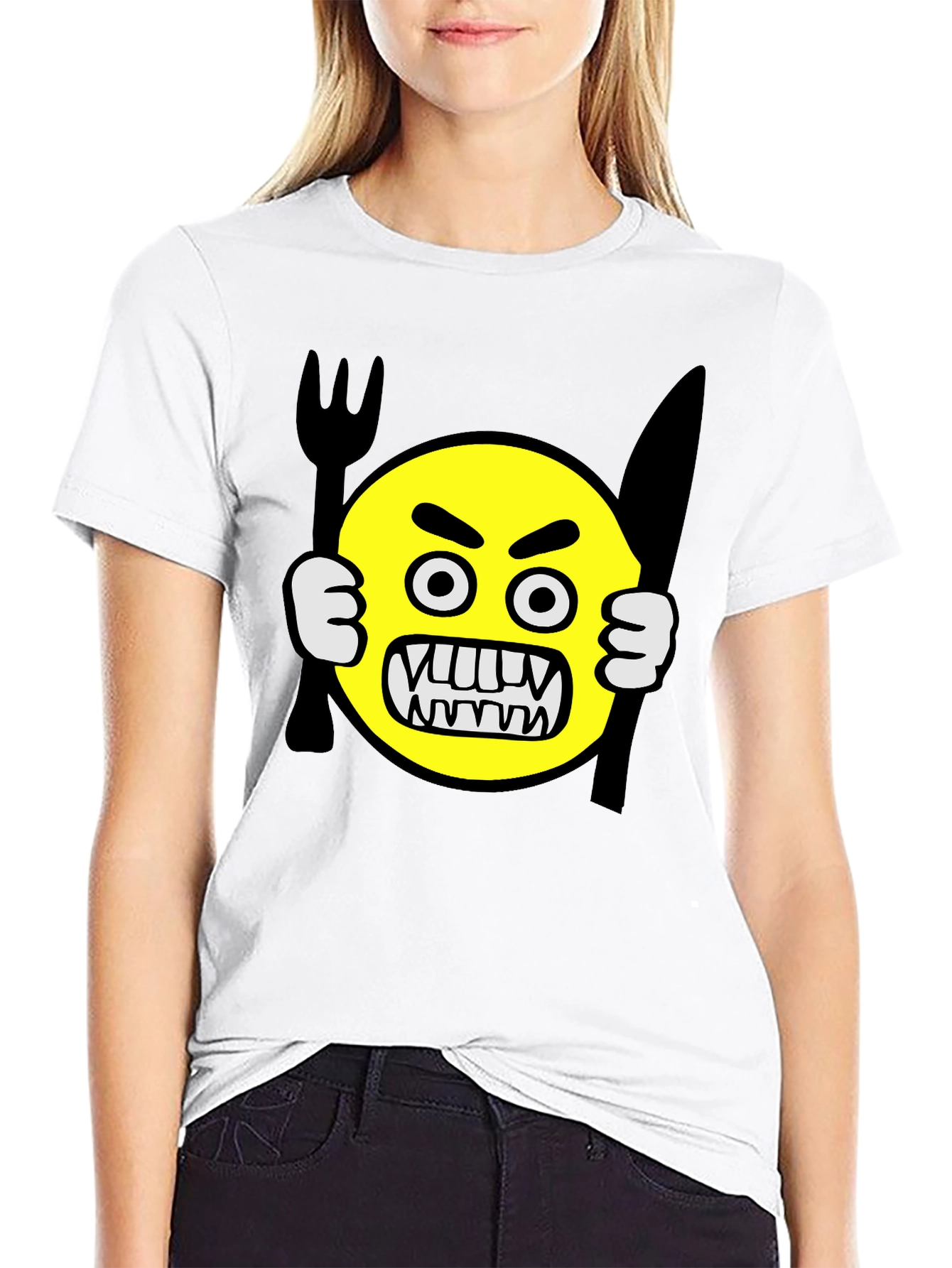 Angry Emoji Graphic T-Shirt