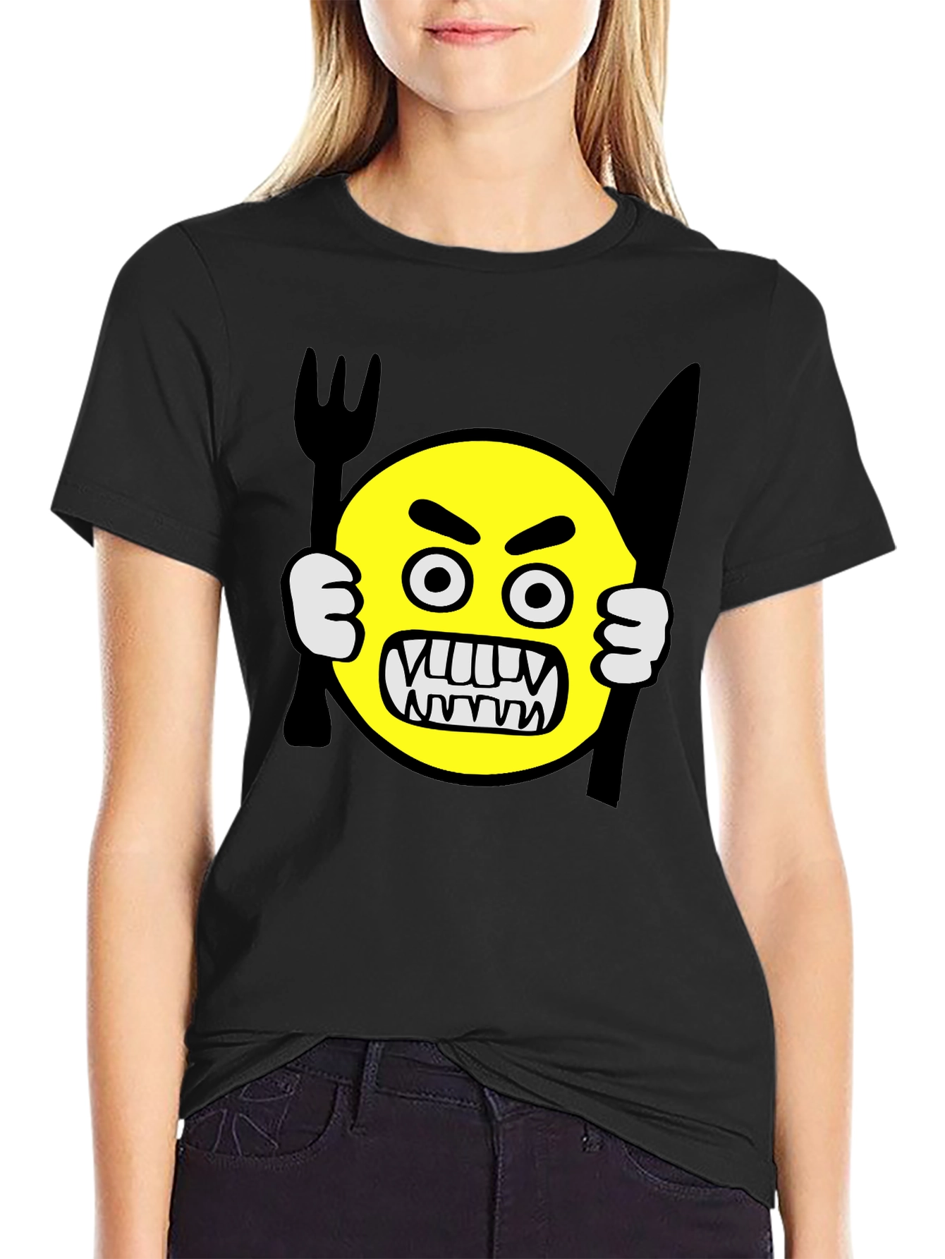 Angry Emoji Graphic T-Shirt