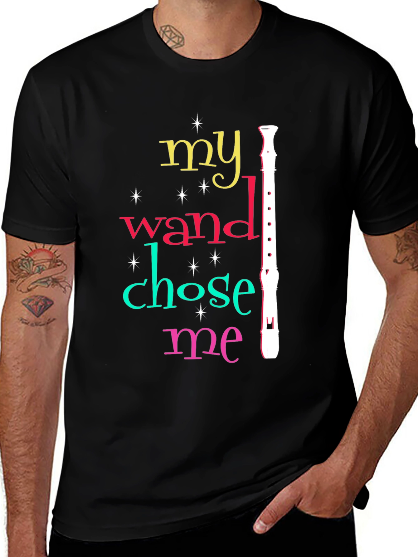 My Wand Chose Me Recorder T-Shirt