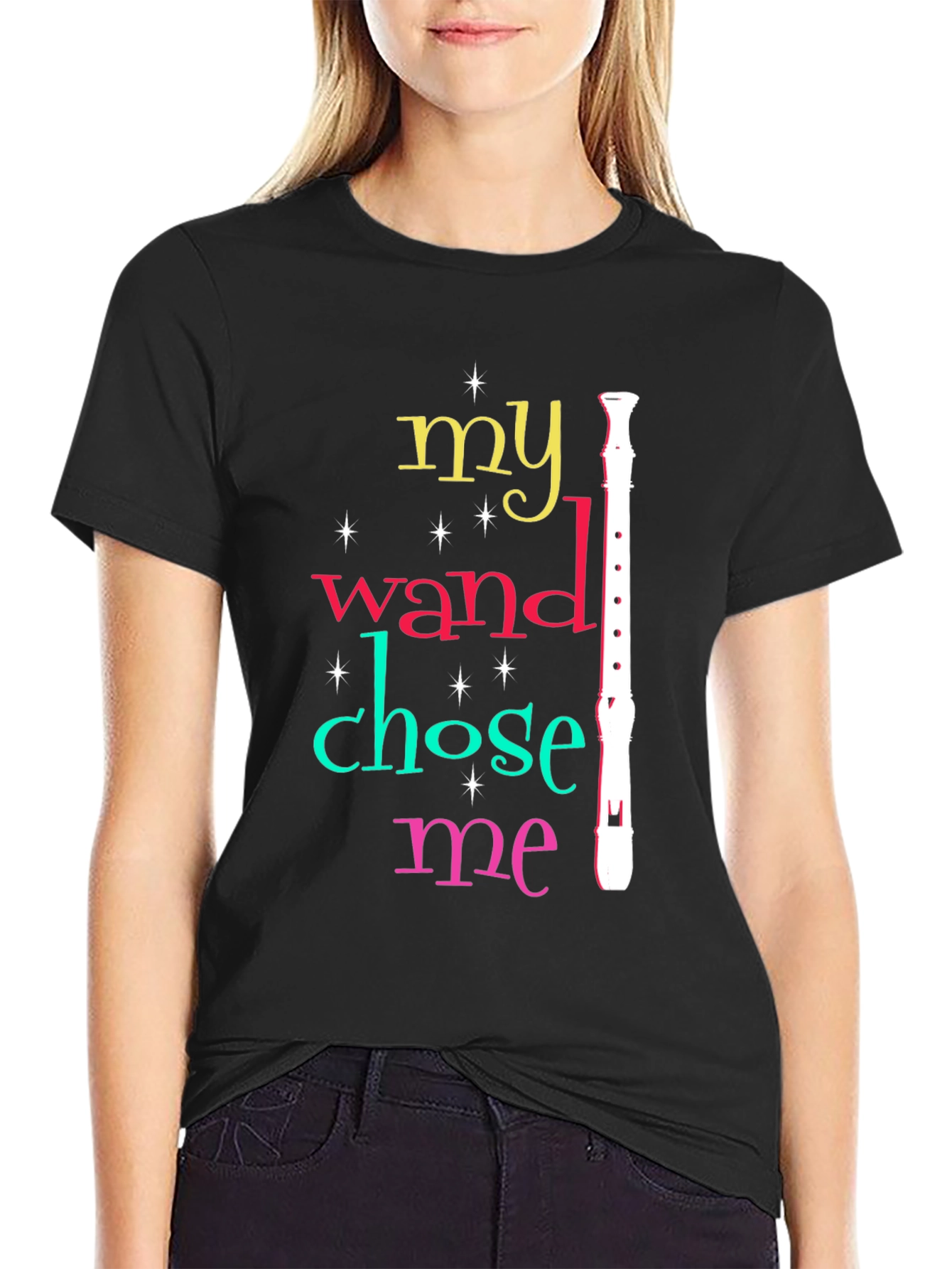 My Wand Chose Me Recorder T-Shirt
