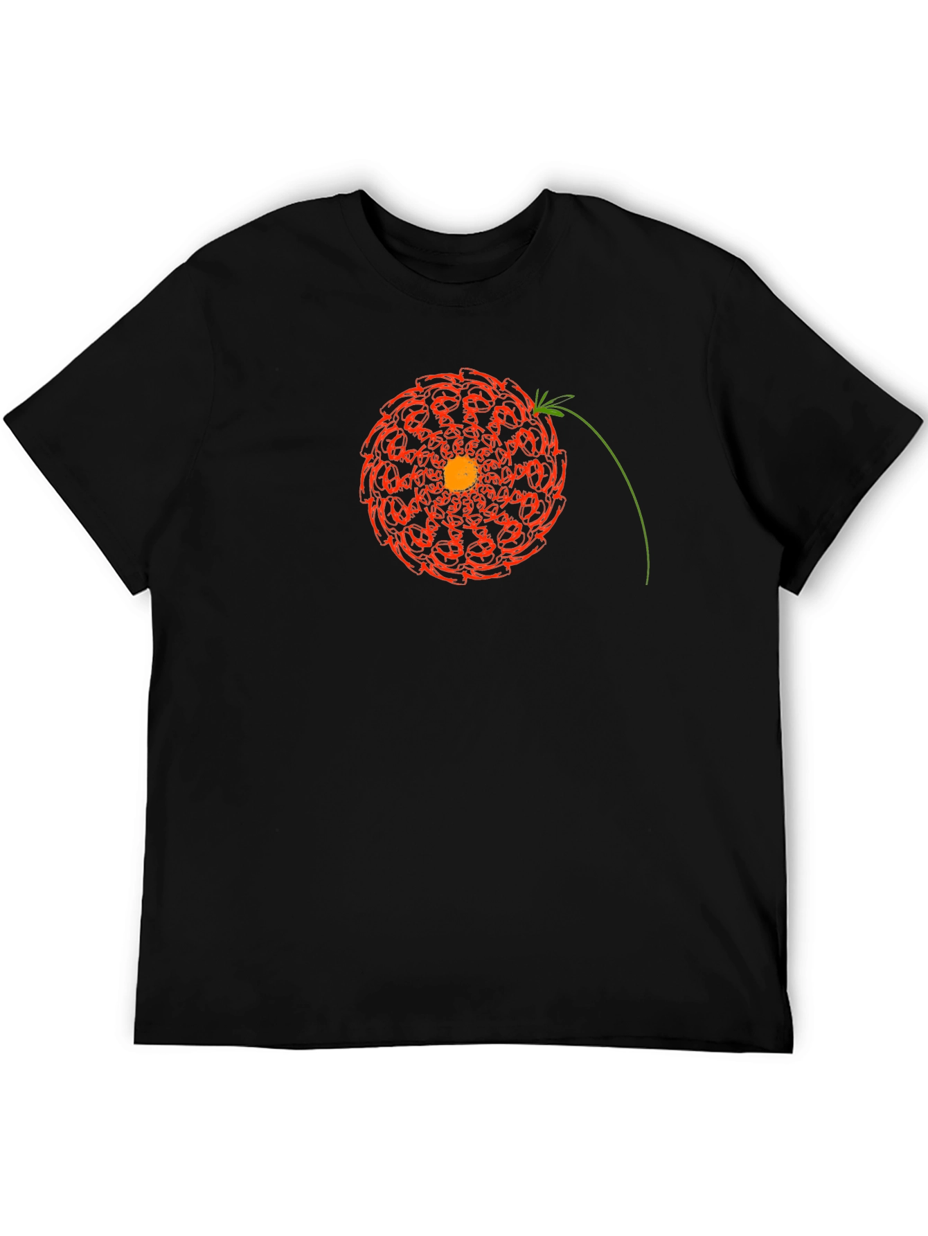 Abstract Floral Graphic Tee - Modern Design