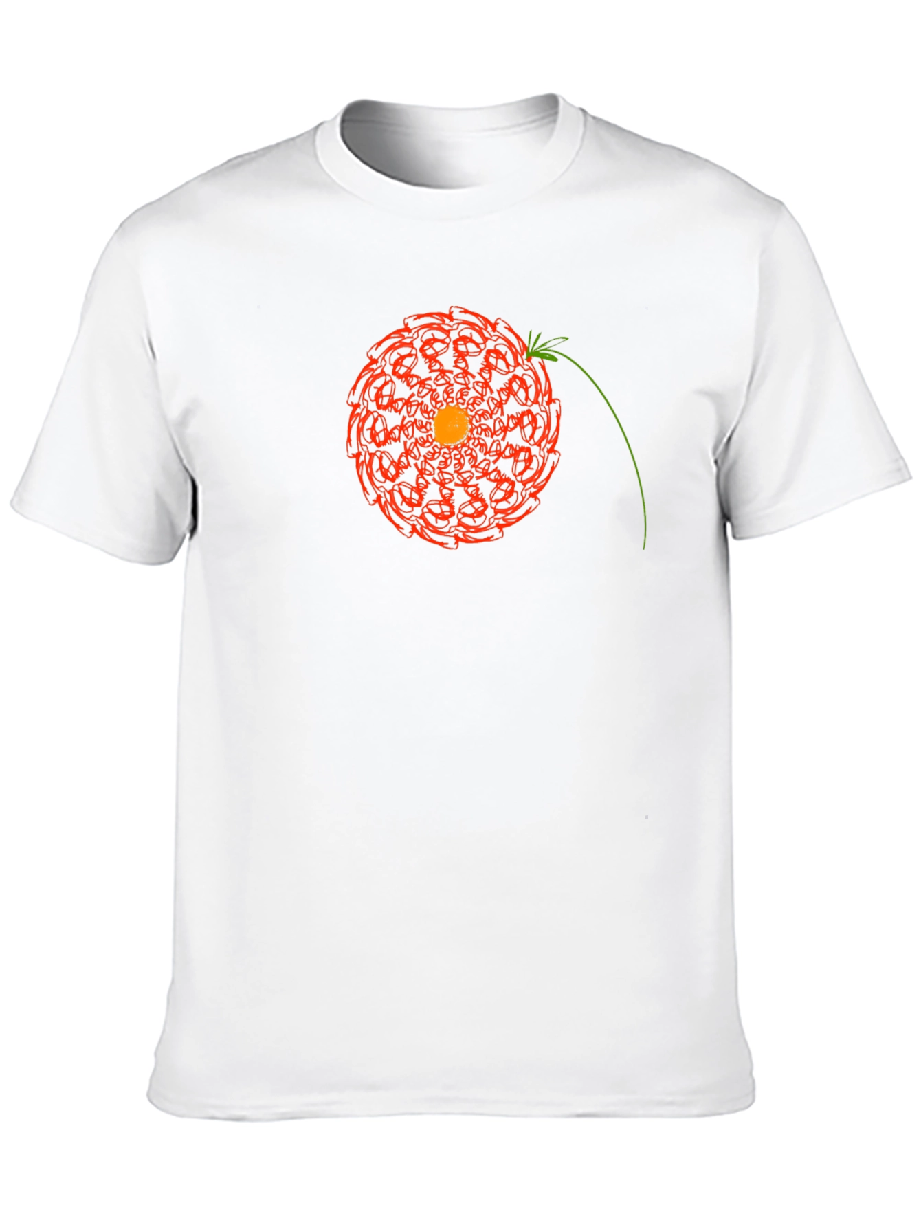 Abstract Floral Graphic Tee - Modern Design