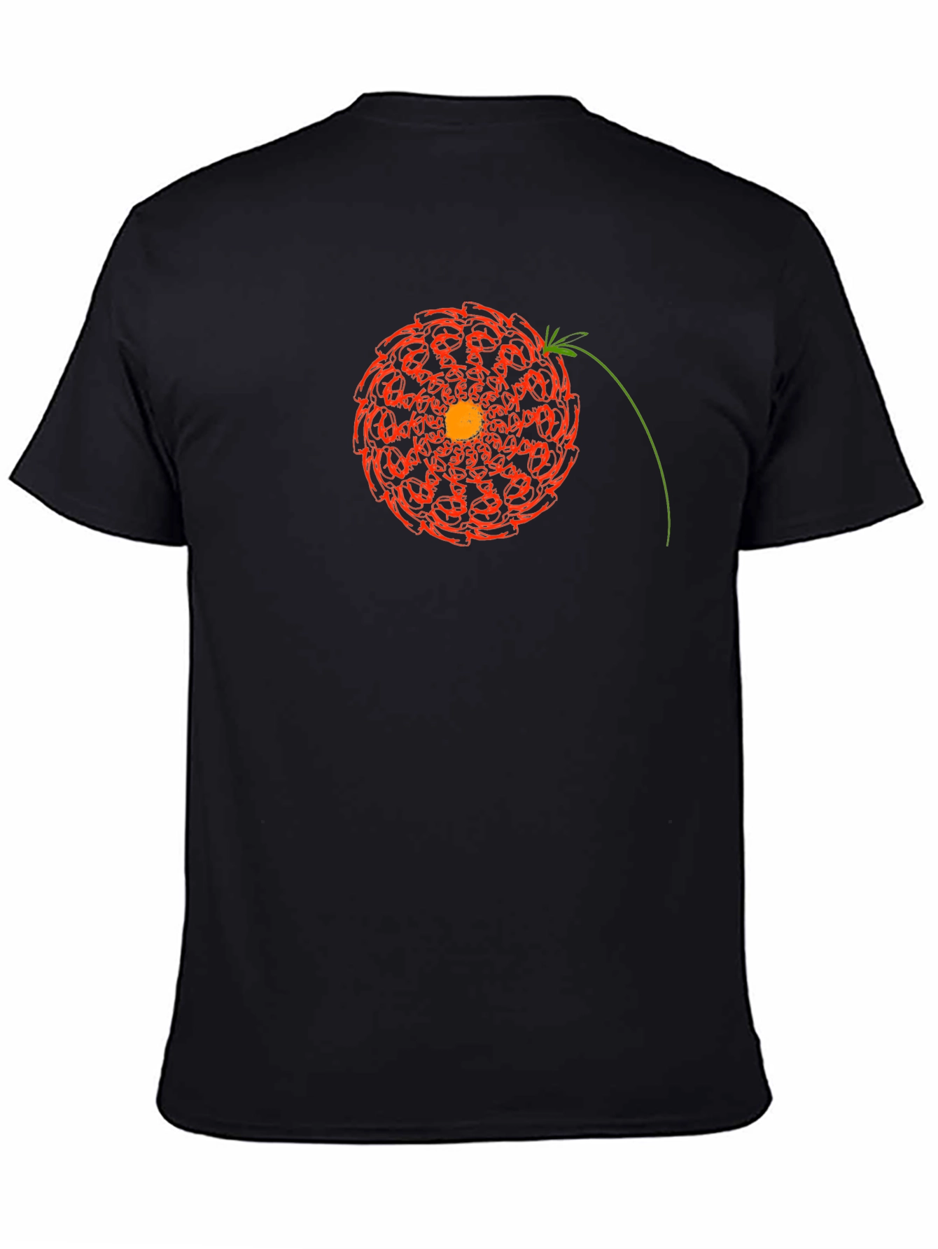 Abstract Floral Graphic Tee - Modern Design