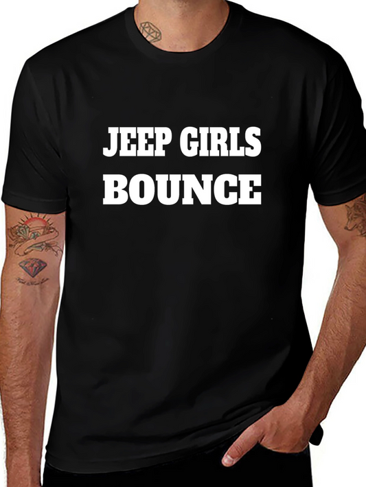 Jeep Girls Bounce Black Graphic Tee