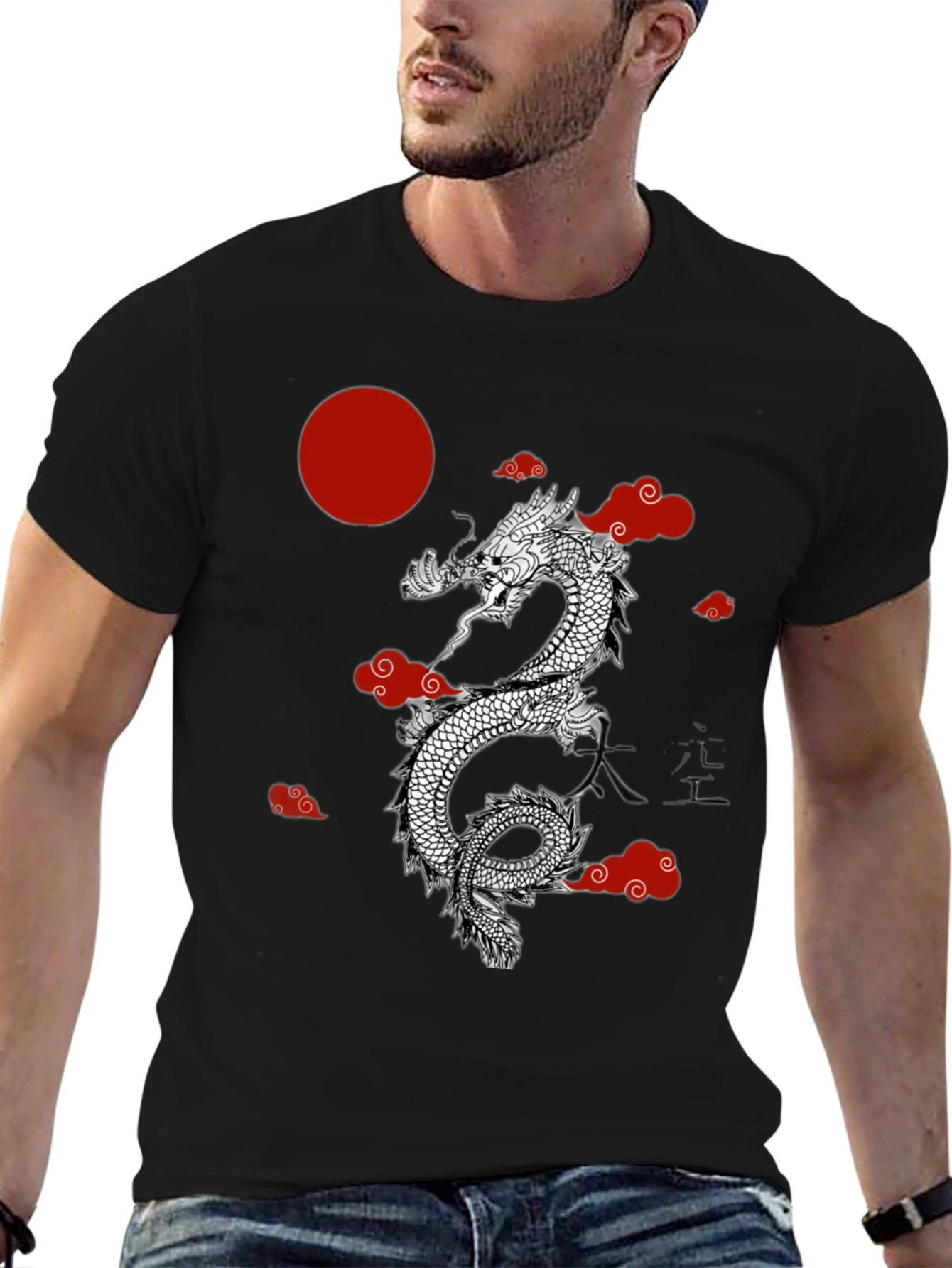 Dragon Graphic Tee - Stylish Asian Design
