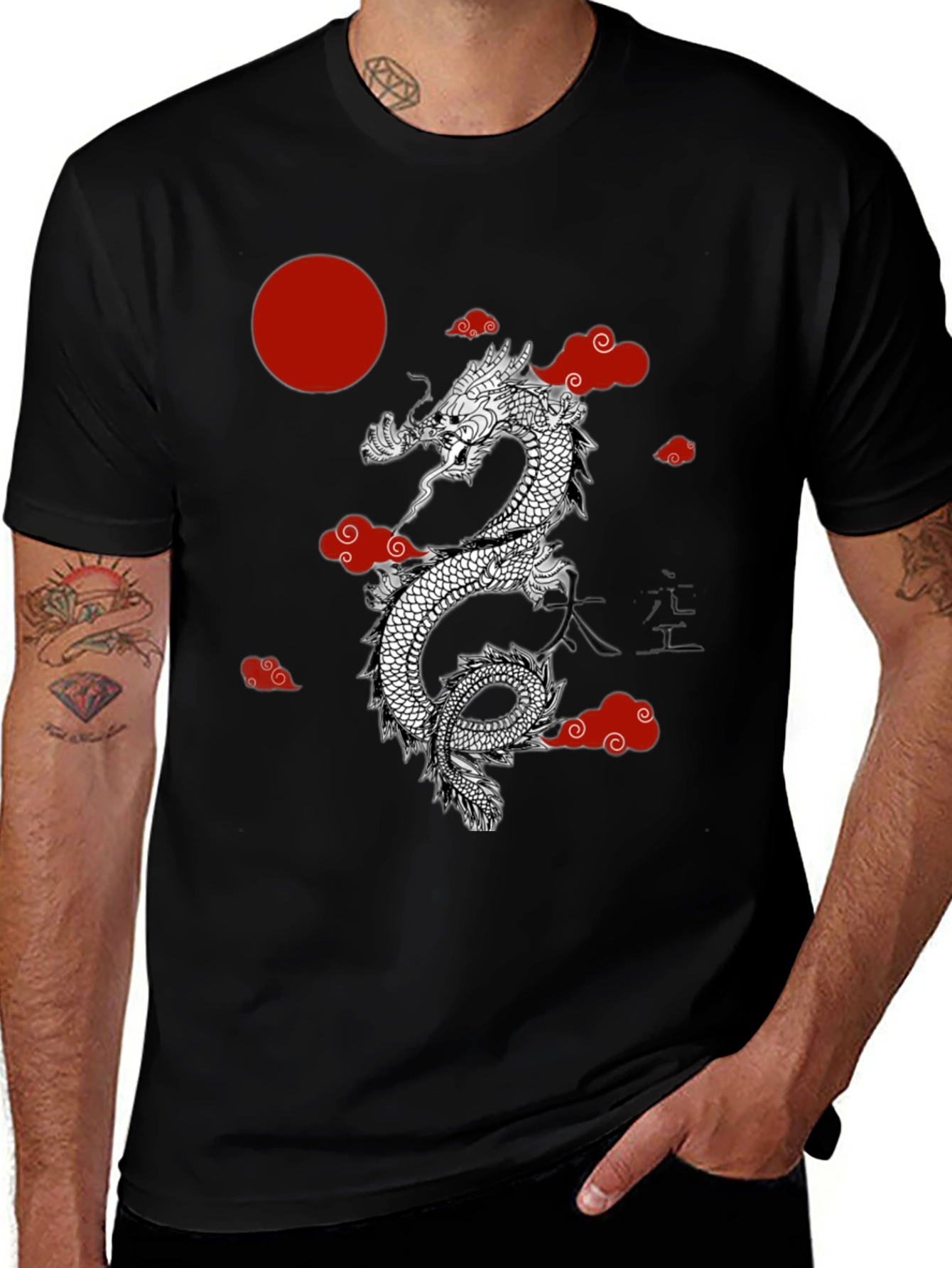 Dragon Graphic Tee - Stylish Asian Design