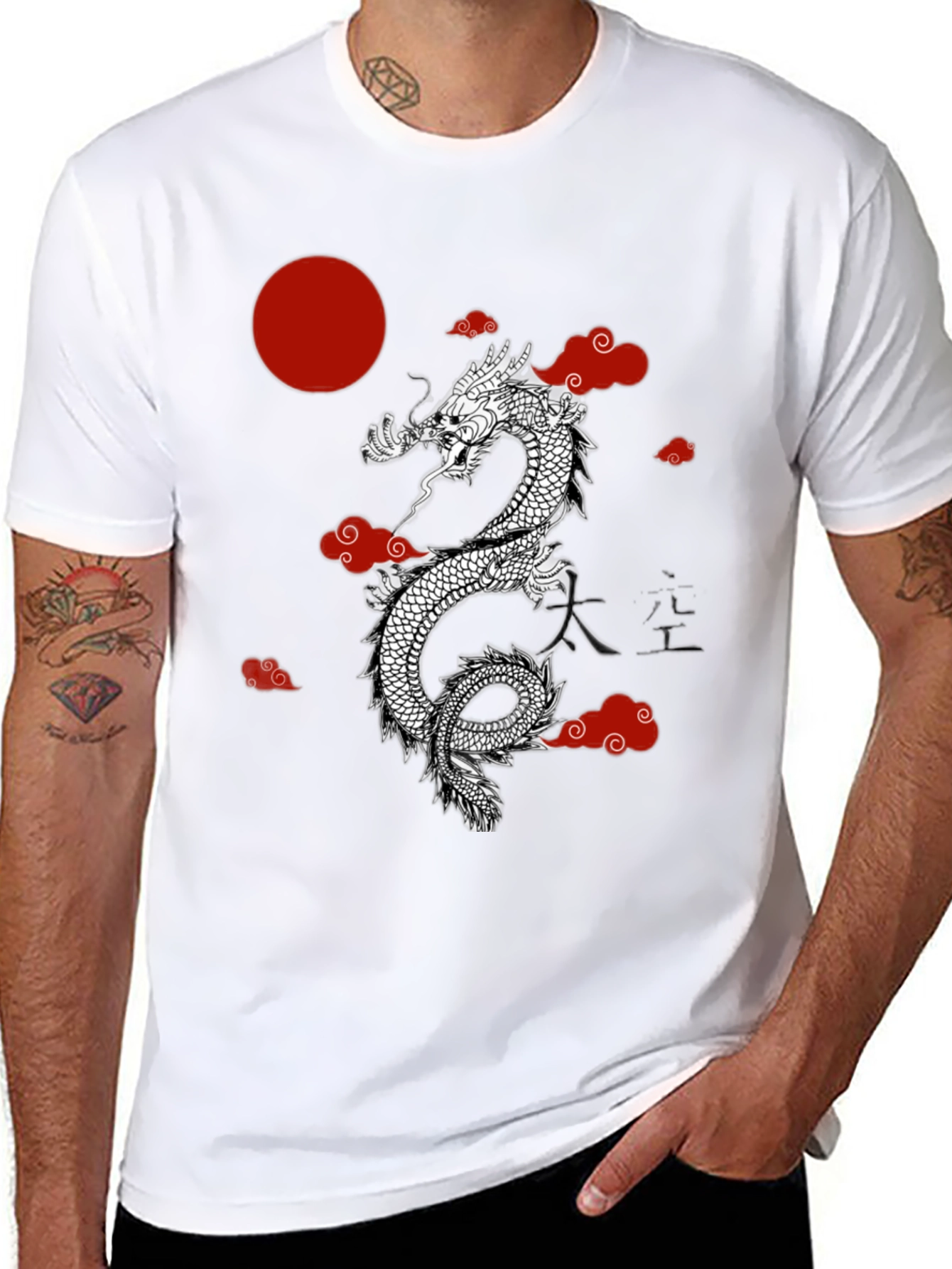Dragon Graphic Tee - Stylish Asian Design