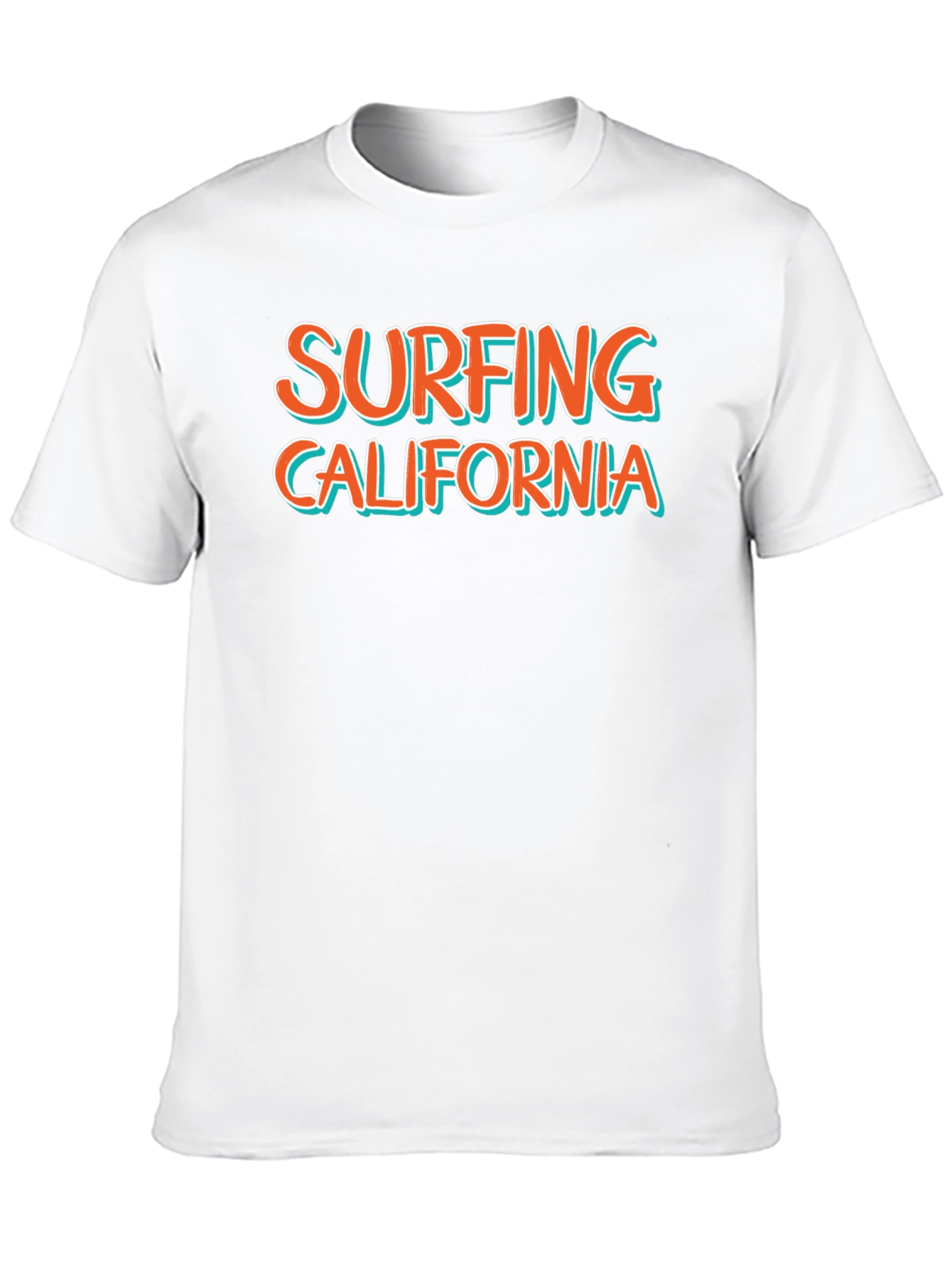 Surfing California Black Graphic Tee