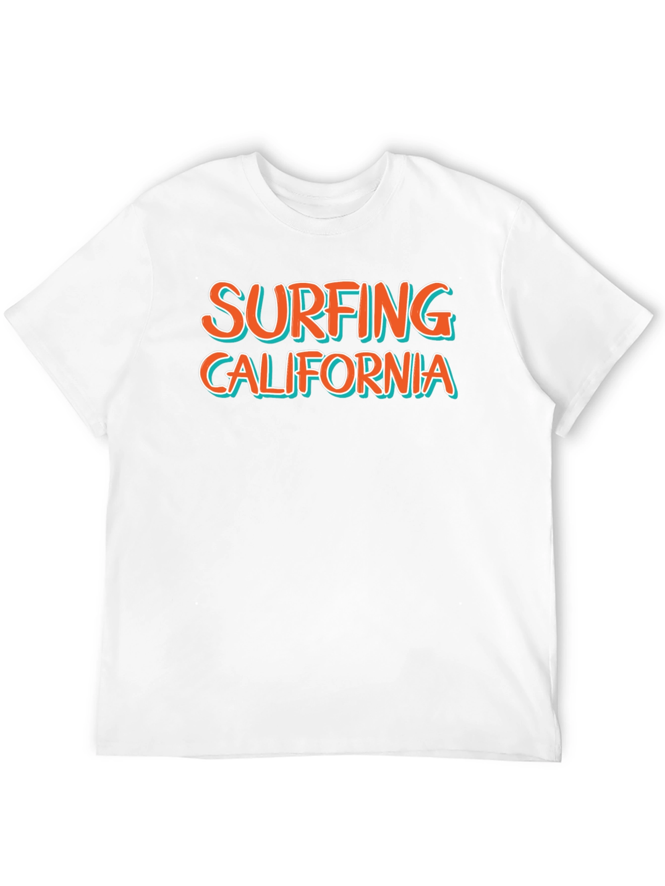Surfing California Black Graphic Tee